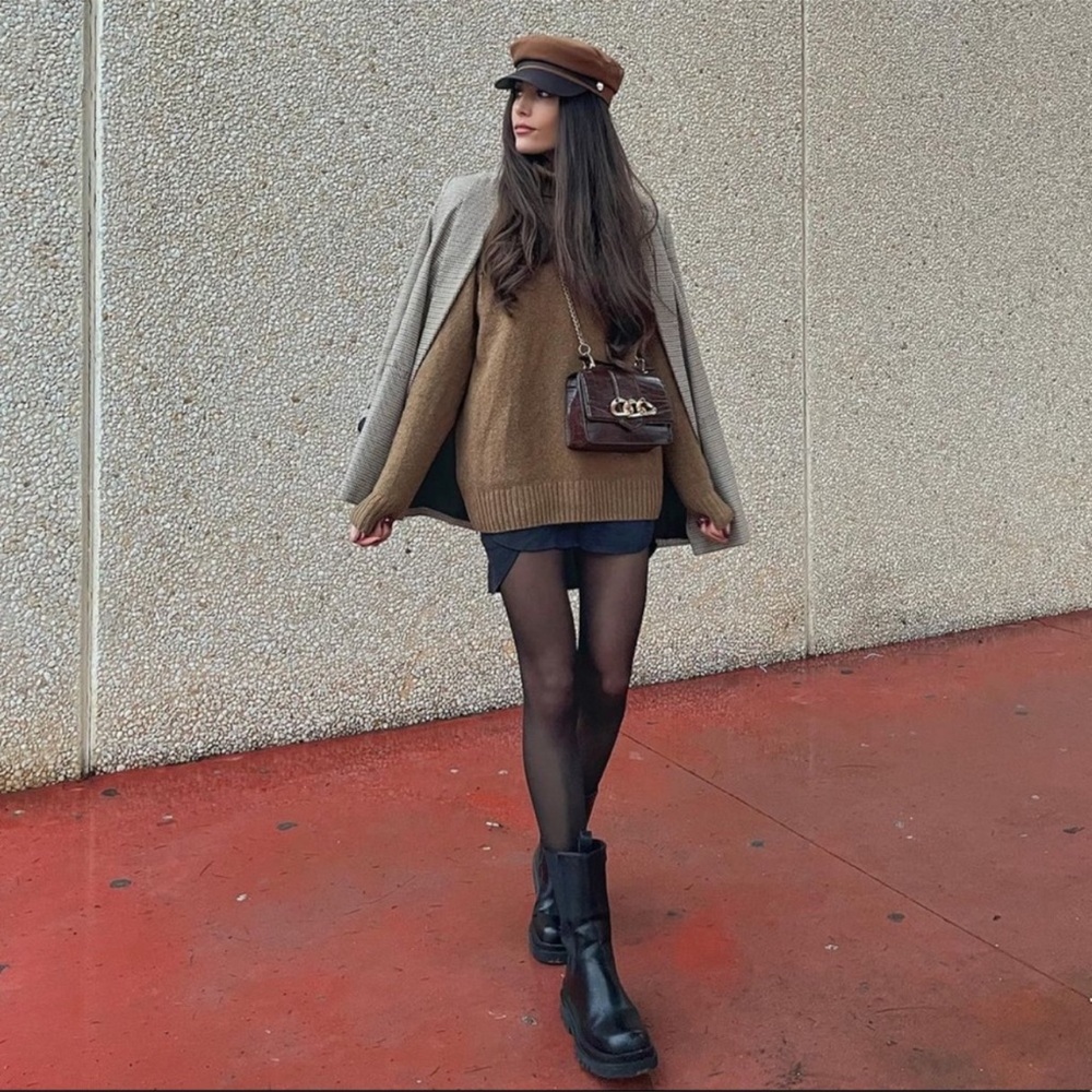 Zara ❤️Bloggers Favorite Brow Gold Chain Shoulder Bag - Picture 4 of 13